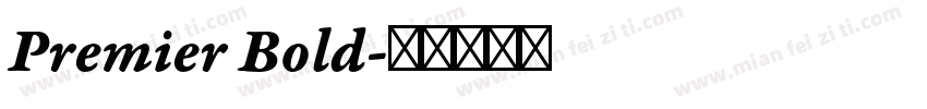 Premier Bold字体转换